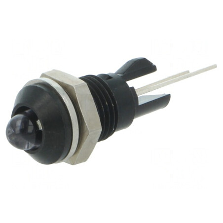 Lampă LED convex albă 8mm pentru PCB alamă 5mm | Electronic-mag.ro | Componente Electronice