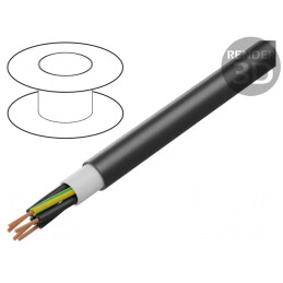 Cablu BiT 1000 FR 3G4mm2 Cu Negru 600V-1kV | Electronic-mag.ro | Componente Electronice