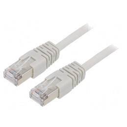 Cablu Patch Cord F/UTP Cat 5e Gri 10m