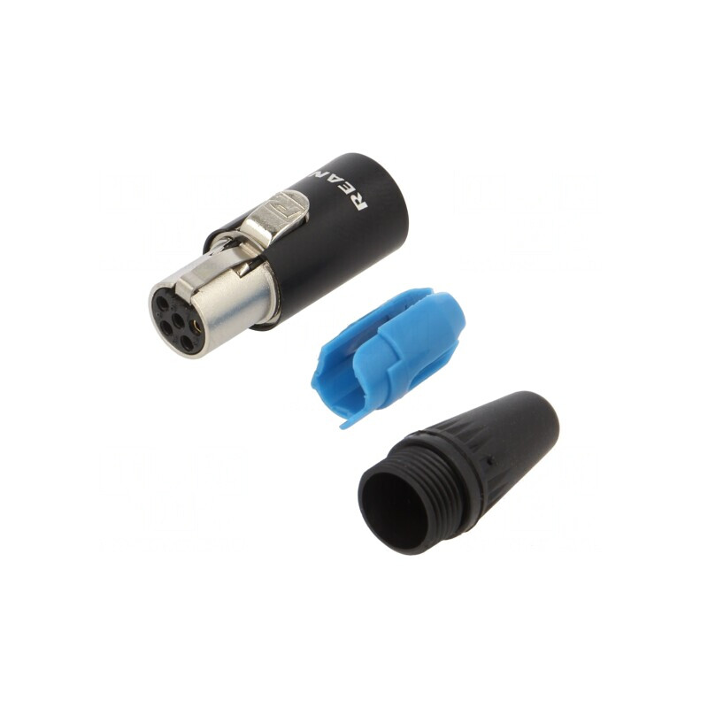 Mufă XLR Mini Mamă 5-Pin Aurită 500V 5A | Electronic-mag.ro | Componente Electronice