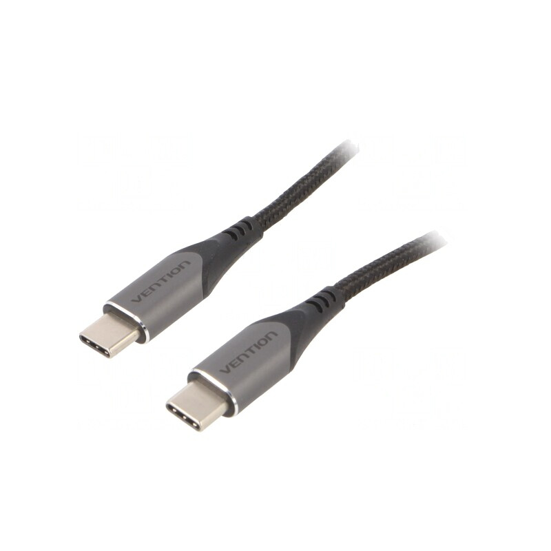 Cablu USB C 2.0 0.5m Negru 480Mbps | Electronic-mag.ro | Componente Electronice