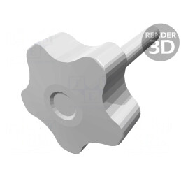Buton de reglare M10, Ø50mm, H32mm, L60mm | Electronic-mag.ro | Componente Electronice