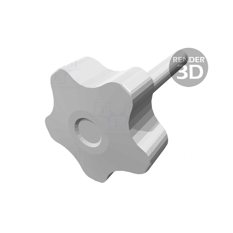 Buton de reglare M10, Ø50mm, H32mm, L60mm | Electronic-mag.ro | Componente Electronice