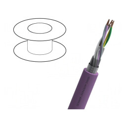 Cablu Interbus Cu PUR 30V 3x2x0,25mm2 Violet