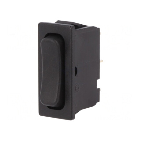 Rocker Switch ON-OFF-ON 6A 250V Black IP40 | Electronic-mag.ro | Componente Electronice