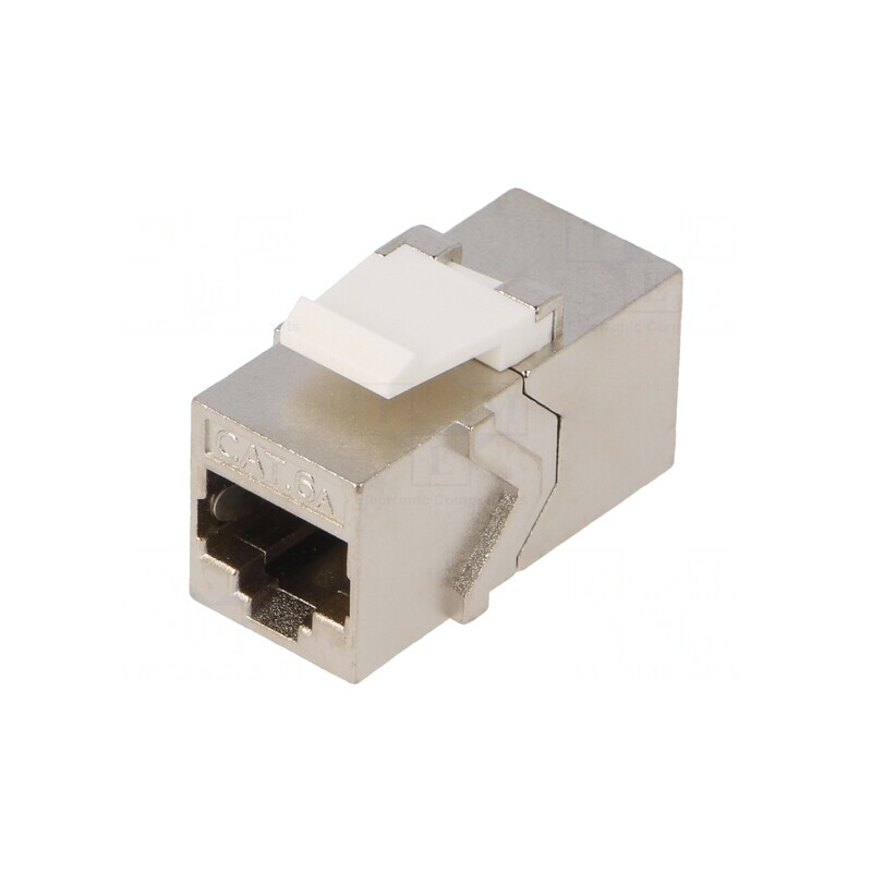 Adaptor Soclu PIN 8 Cat 6a Ecranat Keystone PoE Metalic | Electronic-mag.ro | Componente Electronice Adaptor Soclu PIN 8 Cat 6a Ecranat Keystone PoE Metalic | Electronic-mag.ro | Componente Electronice