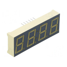Afișaj LED 7 Segmente 14,2mm 4 Digiti Roșu Catod | Electronic-mag.ro | Componente Electronice