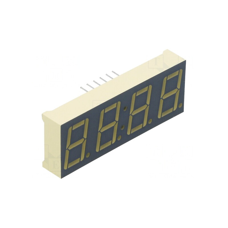 Afișaj LED 7 Segmente 14,2mm 4 Digiti Roșu Catod | Electronic-mag.ro | Componente Electronice
