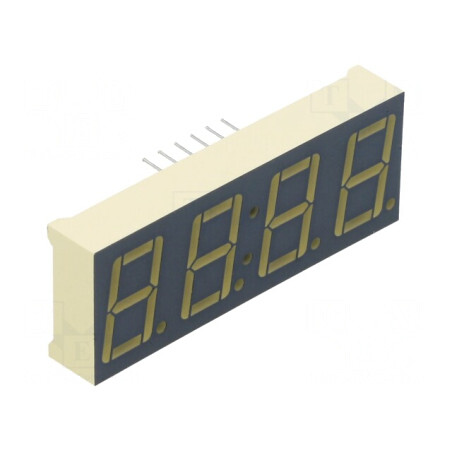 Afișaj LED 7 Segmente 14,2mm 4 Digiti Roșu Catod | Electronic-mag.ro | Componente Electronice
