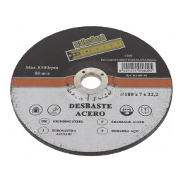Disc de șlefuit metal/oțel 180mm 7mm | Electronic-mag.ro | Componente Electronice