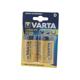 Baterie Alcalină 1.5V D Nereîncărcabilă 2 Bucăți LONGLIFE | Electronic-mag.ro | Componente Electronice
