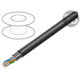 Cablu Ethernet industrial exterior Cat5e F/UTP 24AWG | Electronic-mag.ro | Componente Electronice