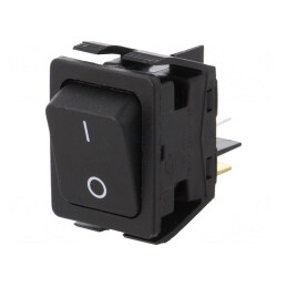 Comutator Basculant Negru ON-OFF 16A/250VAC 20A/28VDC | Electronic-mag.ro | Componente Electronice