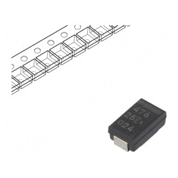 Condensator tantal-polimer 47uF 25V SMD | Electronic-mag.ro | Componente Electronice