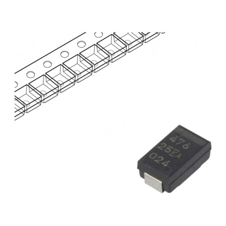 Condensator tantal-polimer 47uF 25V SMD | Electronic-mag.ro | Componente Electronice