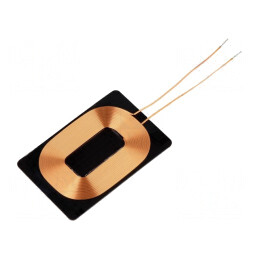 Bobină Încărcătoare Fără Fir 32,2x48,2x1,25mm 0,2Ω | Electronic-mag.ro | Componente Electronice