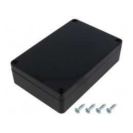 Carcasă Universală Neagră ABS IP65 90x135x35mm | Electronic-mag.ro | Componente Electronice