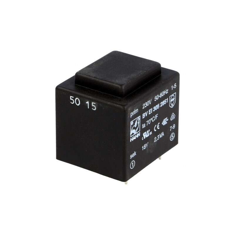 Transformator Încapsulat 2,3VA 230VAC 18V 128mA PCB | Electronic-mag.ro | Componente Electronice Transformator Încapsulat 2,3VA 230VAC 18V 128mA PCB | Electronic-mag.ro | Componente Electronice
