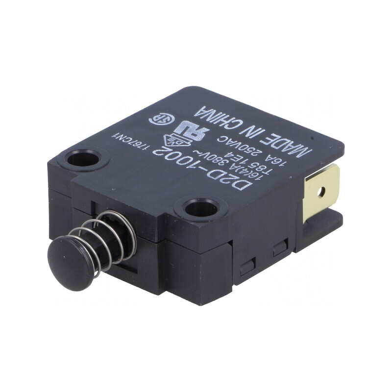 Comutator Ușă SPST-NC 16A 250VAC Negru | Electronic-mag.ro | Componente Electronice