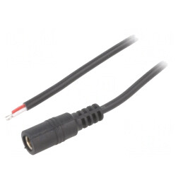 Cablu Alimentare DC 5.5/2.5 Negru 1.5m | Electronic-mag.ro | Componente Electronice