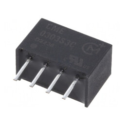 Convertor DC/DC 0,75W 2,97-3,63V la 3,3VDC SIP THT | Electronic-mag.ro | Componente Electronice