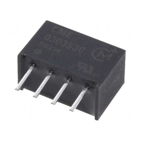 Convertor DC/DC 0,75W 2,97-3,63V la 3,3VDC SIP THT | Electronic-mag.ro | Componente Electronice