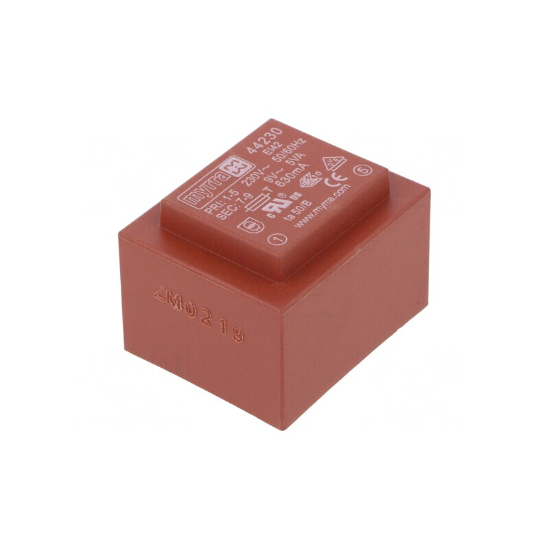 Transformator încapsulat 5VA 230VAC 9V 556mA PCB | Electronic-mag.ro | Componente Electronice