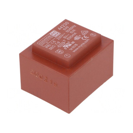 Transformator încapsulat 5VA 230VAC 9V 556mA PCB | Electronic-mag.ro | Componente Electronice