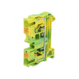 Terminal Îmbinare Șine 0,5-10mm2 1P 2B Galben-Verde | Electronic-mag.ro | Componente Electronice