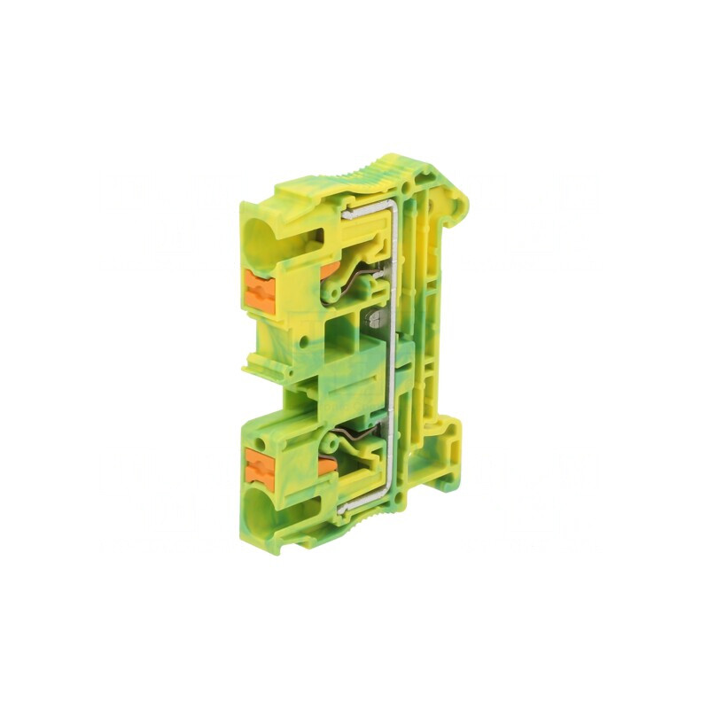 Terminal Îmbinare Șine 0,5-10mm2 1P 2B Galben-Verde | Electronic-mag.ro | Componente Electronice