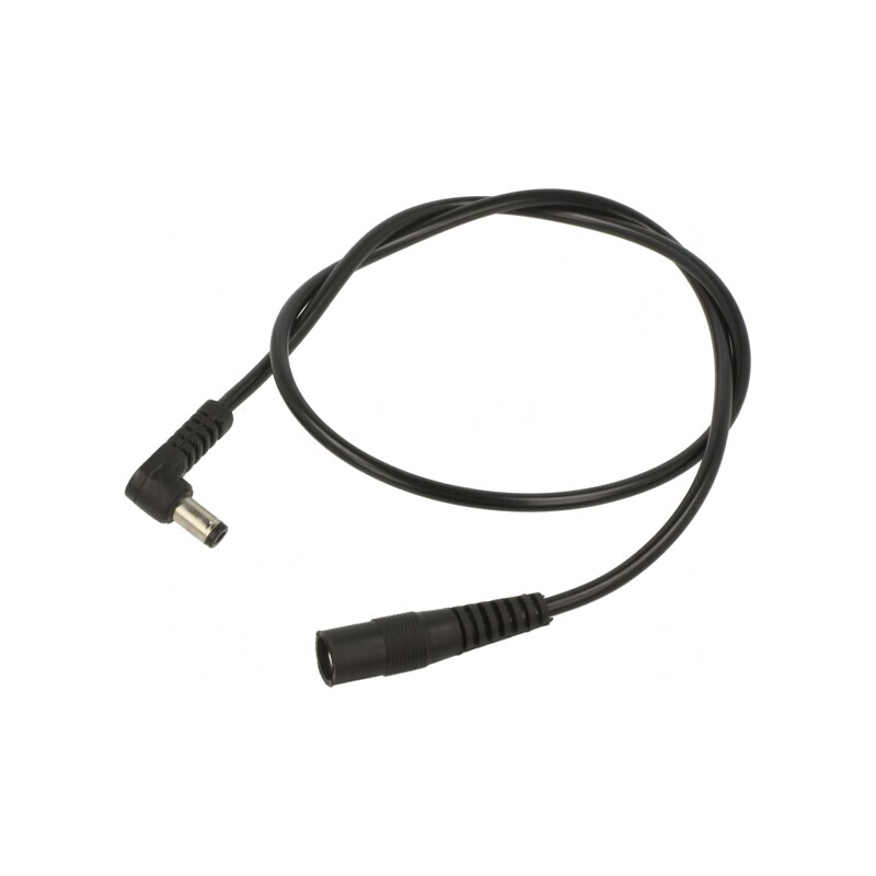Cablu Alimentare DC 5,5/2,1 mm Unghiular 1x0,5mm2 | Electronic-mag.ro | Componente Electronice