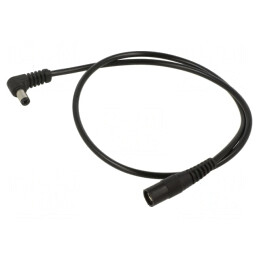 Cablu Alimentare DC 5,5/2,1 Soclu la DC 5,5/2,5 Mufă în Unghi 1x0,5mm2 | Electronic-mag.ro | Componente Electronice