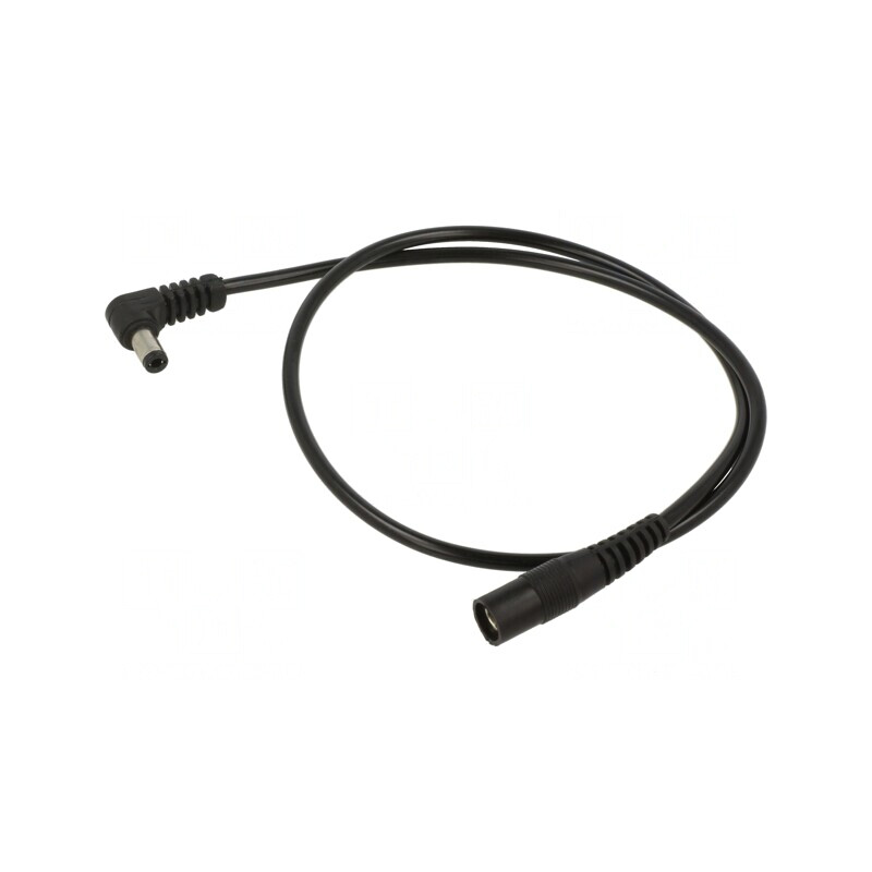 Cablu Alimentare DC 5,5/2,1 Soclu la DC 5,5/2,5 Mufă în Unghi 1x0,5mm2 | Electronic-mag.ro | Componente Electronice