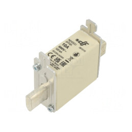 Siguranță ceramică gG 10A NH000 500VAC 250VDC | Electronic-mag.ro | Componente Electronice