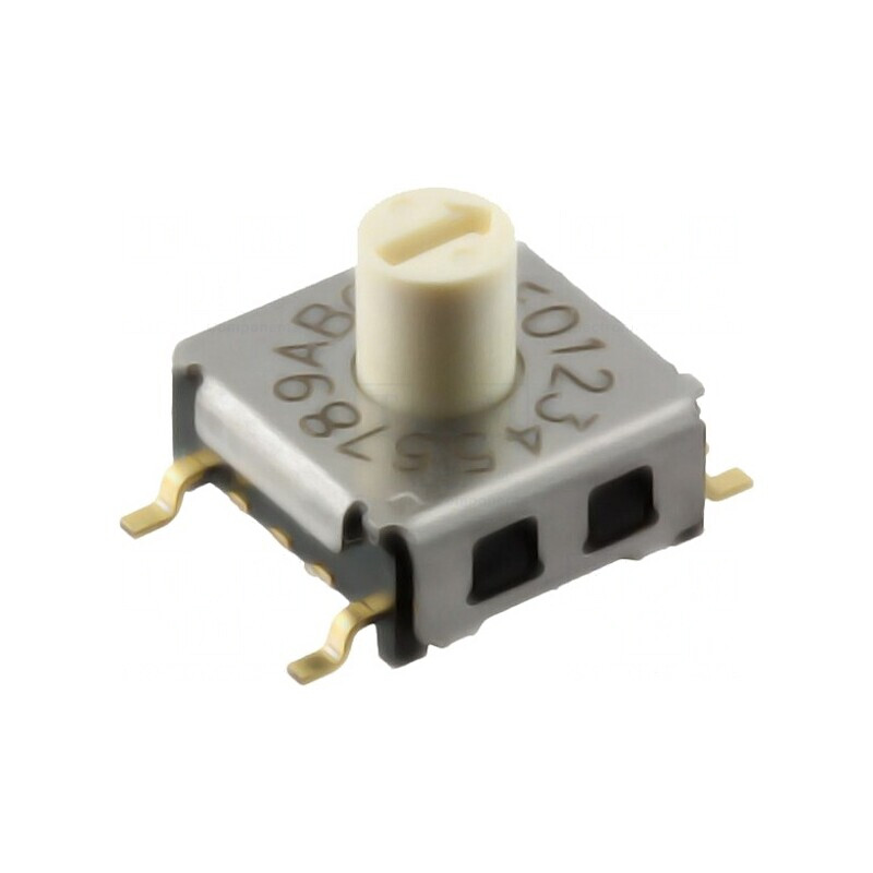 Întrerupător codificare HEX/BCD 16 Poz SMT | Electronic-mag.ro | Componente Electronice