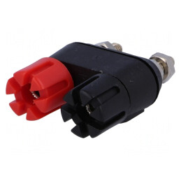 Soclu banană 4mm 30A nichelat duble | Electronic-mag.ro | Componente Electronice