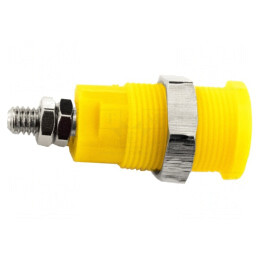 Conector Banană Galben 4mm 36A 1kV Panou Înșurubare | Electronic-mag.ro | Componente Electronice