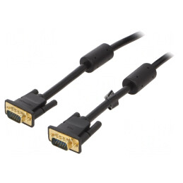Cablu D-Sub 15 pini HD Negru 1,5m | Electronic-mag.ro | Componente Electronice