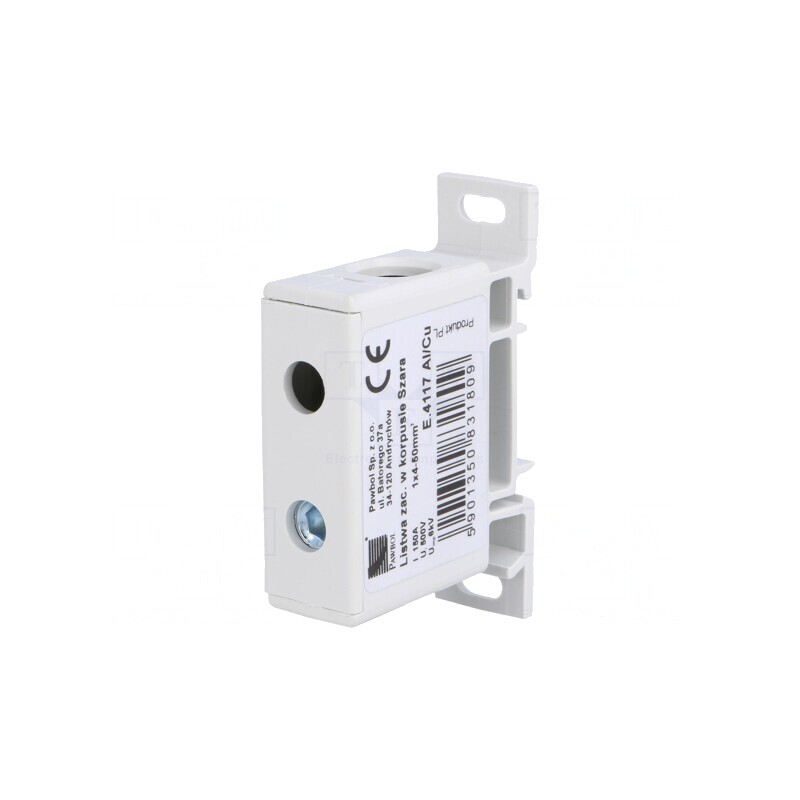 Conector Șine 50mm2 1P 2 Borne Gri 18mm | Electronic-mag.ro | Componente Electronice Conector Șine 50mm2 1P 2 Borne Gri 18mm | Electronic-mag.ro | Componente Electronice