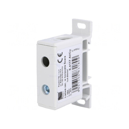 Conector Șine 50mm2 1P 2 Borne Gri 18mm | Electronic-mag.ro | Componente Electronice