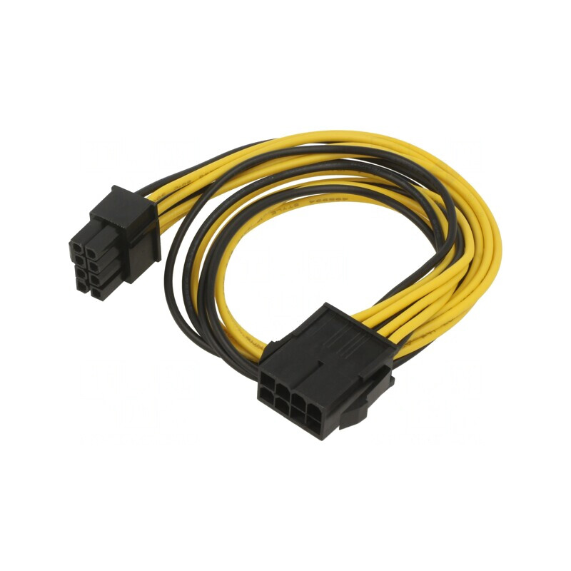 Cablu Alimentare PCIe 8pin Tată-Mamă 0.4m | Electronic-mag.ro | Componente Electronice