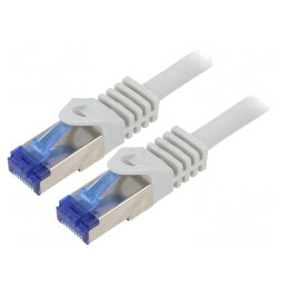 Patch Cord S/FTP Cat6a Gri 2m LSZH