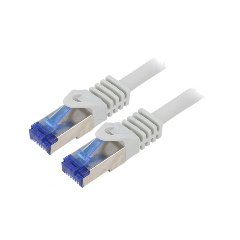 Patch Cord S/FTP Cat6a Gri 2m LSZH | Electronic-mag.ro | Componente Electronice