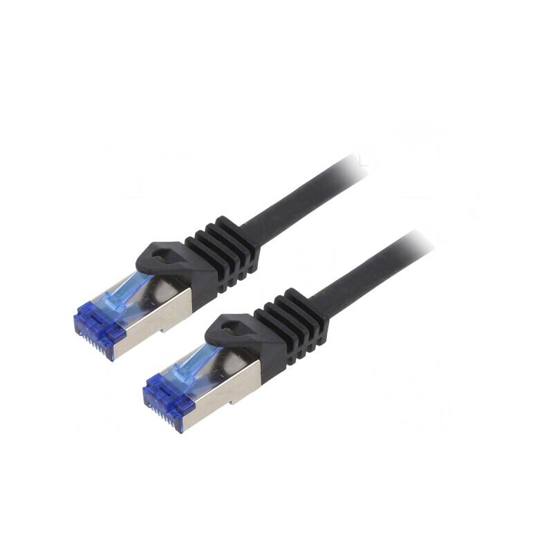 Patch cord S/FTP Cat6a Negru 2m LSZH 26AWG | Electronic-mag.ro | Componente Electronice Patch cord S/FTP Cat6a Negru 2m LSZH 26AWG | Electronic-mag.ro | Componente Electronice