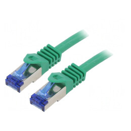 Patch Cord S/FTP Cat 6a Verde 2m LSZH