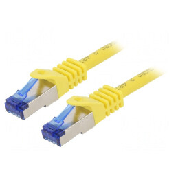 Patch Cord S/FTP Cat 6a Cu LSZH Galben 2m | Electronic-mag.ro | Componente Electronice