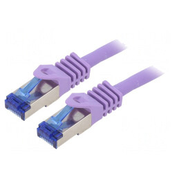 Patch Cord Ethernet S/FTP Cat 6a Violet 2m | Electronic-mag.ro | Componente Electronice