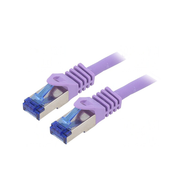 Patch Cord Ethernet S/FTP Cat 6a Violet 2m | Electronic-mag.ro | Componente Electronice