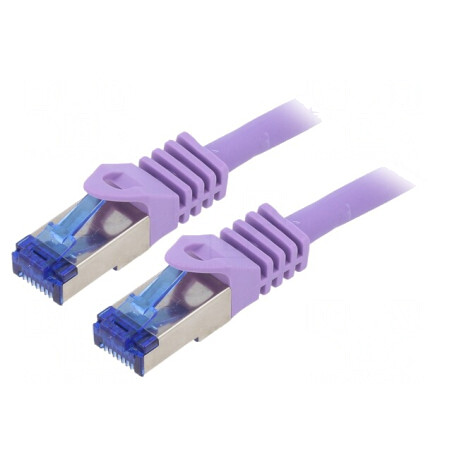 Patch Cord Ethernet S/FTP Cat 6a Violet 2m | Electronic-mag.ro | Componente Electronice