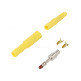Mufă Banană 4mm 32A Galbenă Izolată | Electronic-mag.ro | Componente Electronice